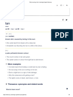 TAN - Meaning in The Cambridge English Dictionary