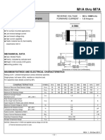 M1A Thru M7A: REVERSE VOLTAGE - 50 To 1000volts Forward Current - 1.0 Ampere