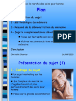 1-Présentation Du Sujet 2 - Méthodologie Du Mémoire 3 - Résumé de La Démonstration Du Mémoire 4 - Sujets Complémentaires Développés