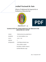 Practica 01 - Extracción de Orégano