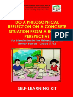 SLK SHS Q1 Week 1.3 Philosophical Reflection.1 PDF