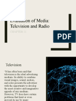 Evaluation of Media: Television and Radio