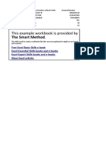 This Example Workbook Is Provided By: The Smart Method