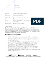 HR Manager Job Description Word Document