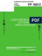 Guide Specifications For Design of Metal Flagpoles: Ansi/ Naamm American National Standard