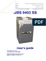 GBS9403ss - Operating Manual