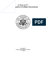 As Seen On TV: An Investigation of Goldline International: Presented by Congressman Anthony D. Weiner 5/17/2010