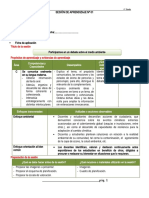 Sesiones de Aprendizaje Junio - 4°