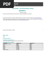 Live Performance Award Ma000081 Pay Guide