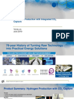 Hydrogen Production With Integrated CO Capture: TCCS-10 June 2019