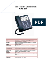 Manual de Telefono Grandstream GXP-280