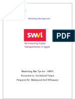 Marketing Management: Marketing Mix 7Ps For: SWVL Presented To: Dr/Ashraf Talaat Prepared By: Mahmoud Atef Elyamany