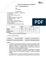 SÍLABO POR COMPETENCIAS NO PRESENCIAL Análisis Matemático II