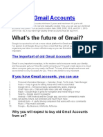 Buy Old Gmail Accounts