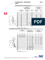 Technical Information - Dimensions APP. 4 Avk Gate Valves