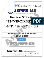 Easy To PICK Review & Revise "Environment" 4 "PT" in 45 Minutes