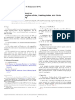 Rubber-Determination of Gel, Swelling Index, and Dilute Solution Viscosity