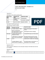 Chapter 30 Software Development: Answers To Coursebook Questions and Tasks