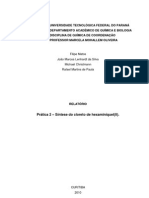 Síntese Do Cloreto de Hexaminíquel II - Química - UTFPR - 2010