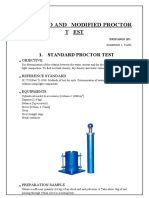 Standard and Modified Proctor Test