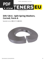 DIN 128 A - Split Spring Washers, Curved, Form A