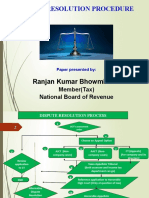 Dispute Resolution Procedure: Ranjan Kumar Bhowmik