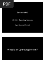 CS 206 - Operating Systems: Syed Hammad Ahmed