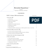 PART I: Ordinary Differential Equations