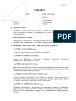 Syllabus de Física General