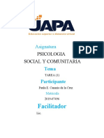 Tarea 1 de Psicologia Social y Comunitaria Paula E. C.