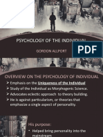 Psychology of The Individual