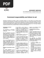 Command Responsibility and Failure To Act: Advisory Service