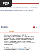 2018 Aha/Acc/Aacvpr/Aapa/Abc/Acpm/Ada/Ags/Apha/Aspc/Nla/Pcna Guideline On The Management of Blood Cholesterol: Executive Summary