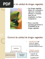 Control de Calidad Drogas Vegetales