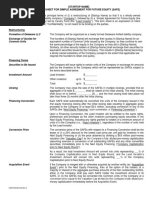 Standard Term Sheet Canary PDF