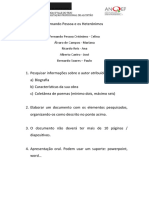 Trabalho Sobre Fernando Pessoa e Os Heterónimos