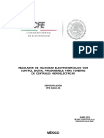 Regulador de Velocidad Electrohidrahulico Con Control Digital Progamable para Turbinas de Centrales Hidroelectricas PDF