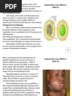 Epstein-Barr Virus (EBV) or (HHV-4) : EBV Is Ubiquitous Herpesvirus That Is The