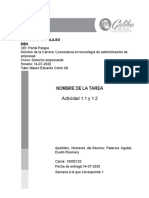 Tarea 1 - 1.1 - 1.2 Derecho Empresarial Evelin Palacios 19005120