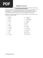 Graph Sketching Worksheet 1: y X X y