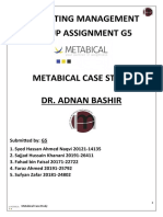G5 Metabalic Case Study
