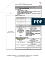 Tabla de Alcances de Inspección (Adecuaciones)