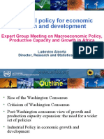 Industrial Policy For Economic Growth and Development