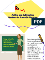 Add Subtract Scientific Notation