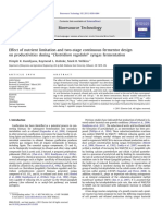 Effect of Nutrient Limitation and Two-Stage Continuous Fermentor Design