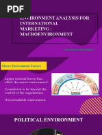 Environment Analysis For International Marketing: Macroenvironment