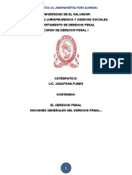 Generalidades Del Derecho Penal. 2020. Lic. Jonathan Funes.