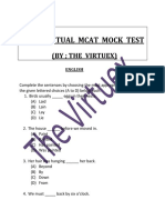 Virtuex Mock Test PDF