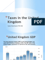 Taxes in The United Kingdom: Iryna Honcharuk FIN-302