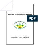 Maharashtra State Agricultural Marketing Board: Annual Report: Year 2017-2018